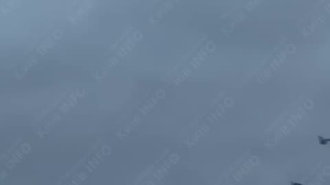 During today's attack, the Russians launched their Shaheds over Kyiv as low as possible.