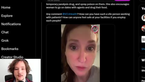 Lunatic [EVIL] Nurse Tells People How To Poison Ice Agents 1.28.26