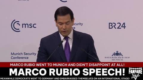 ICYMI...Marco Rubio Gave A Magnificent Speech In Munich. AOC...Not So Much!