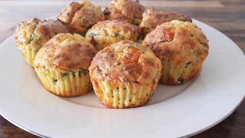 Spinach & Cheese Muffins Recipe