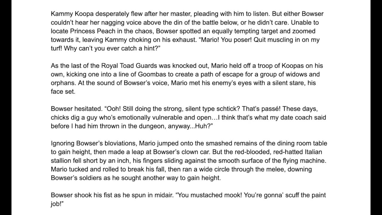 Bowser's Princess Lessons Chapter 1