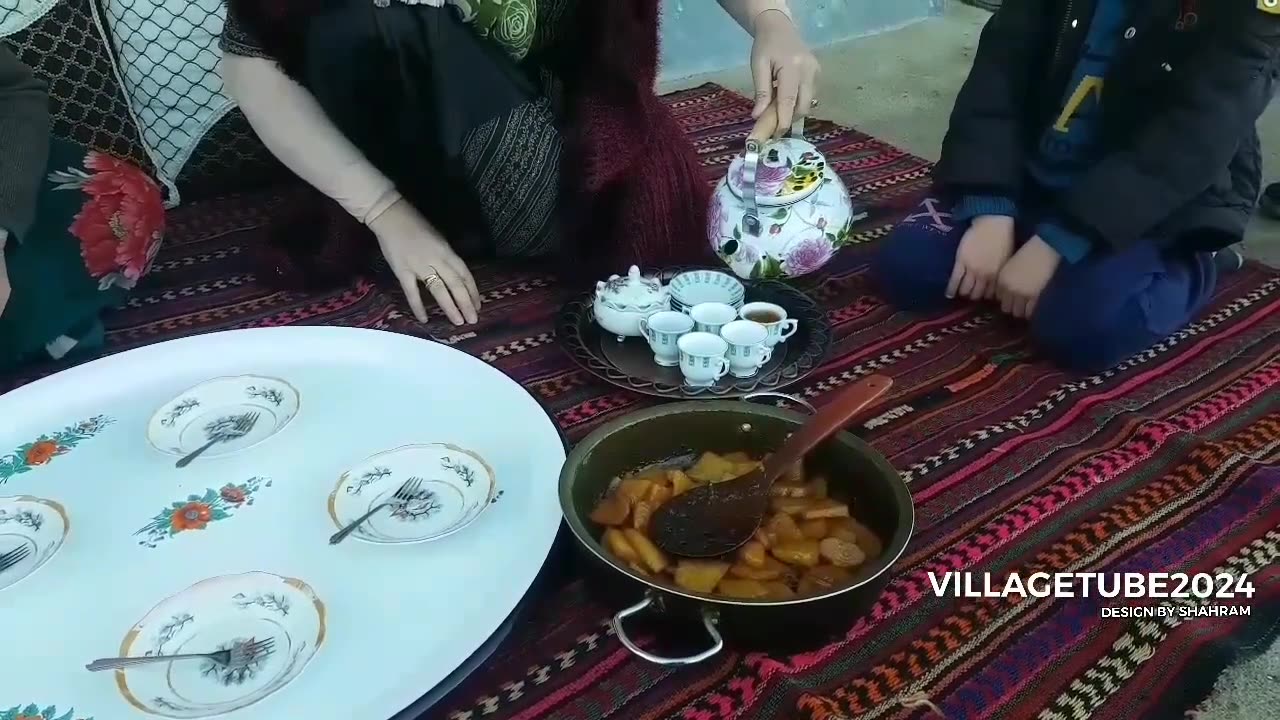 Nomadic Food , Nomadic Life , Natural Lifestyle in Village