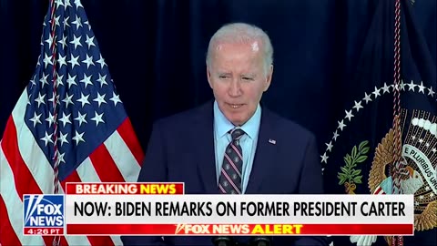 Biden on the death of President Jimmy Carter