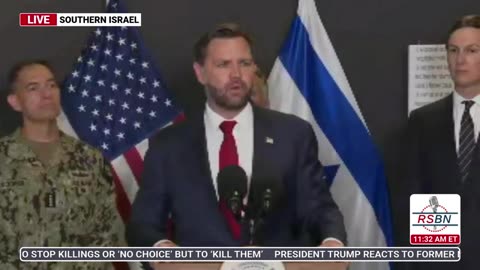 WATCH: Vice President JD Vance Holds a Press Conference in Israel - 10/21/25