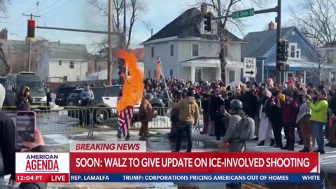 Lefties already burning flags in Minneapolis | Check Description