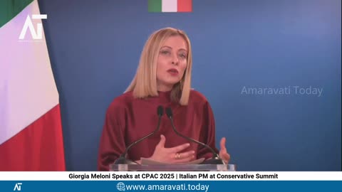 Giorgia Meloni Speaks at CPAC 2025 | Italian PM at Conservative Summit | Brothers of Italy