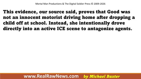 BREAKING NEWS: DHS Source Says Renee Good Was Professional Anti-Fa