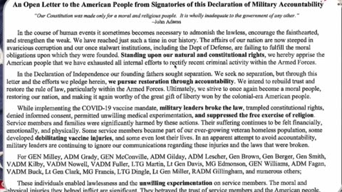 🇺🇸⚡ Declaration 2.0: "Time to ADMONISH lawless, UPLIFT faint, STRENGTHEN weak!"