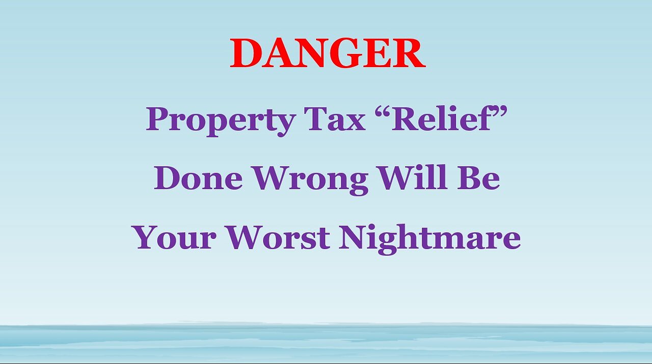 Governor, Senators and Representatives Beware of Fake Tax Relief