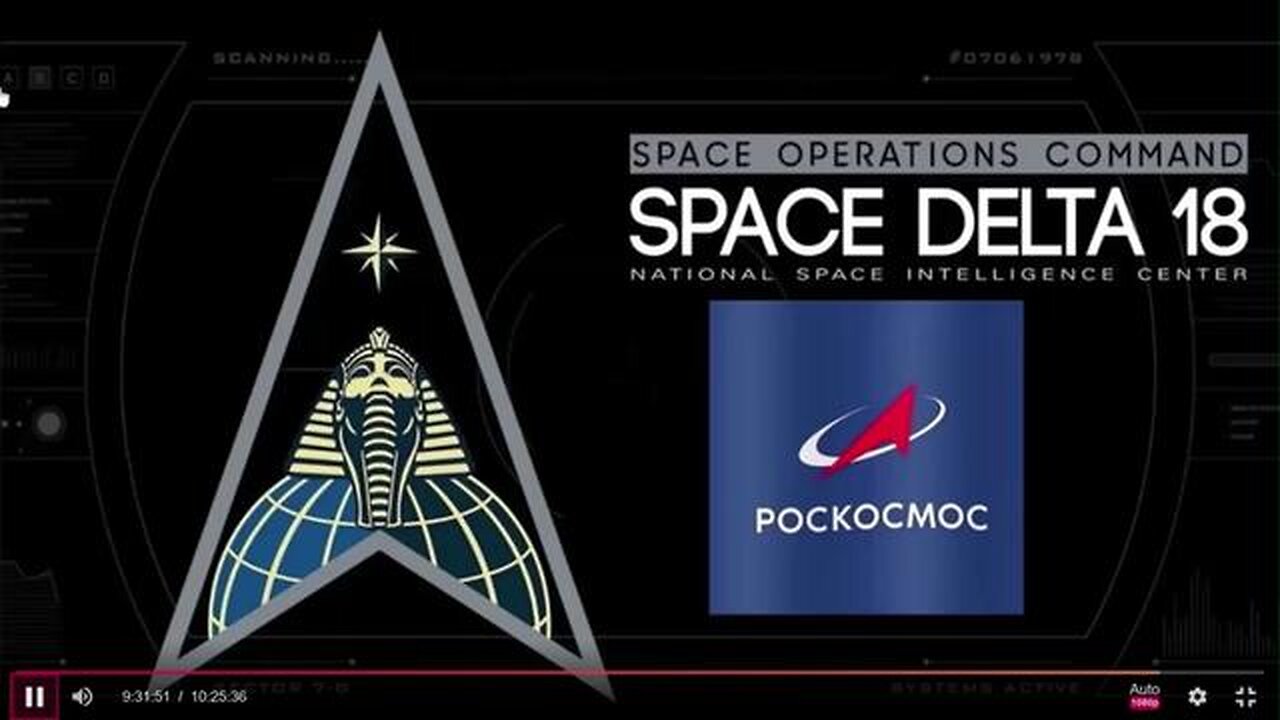 United States Space Force, Delta 18 (pharaoh symbol), Roscosmos & NASA logos - Dr. Sean Hross