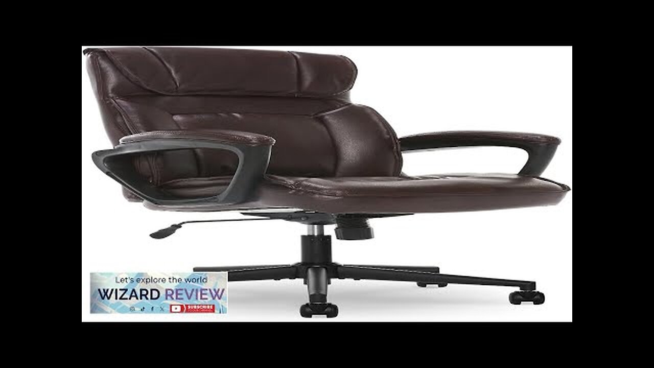 Serta Hannah Executive Microfiber Office Chair with Headrest Pillow Adjustable Ergonomic Review