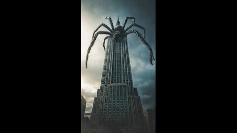 Spider Crawls Down Empire State Building