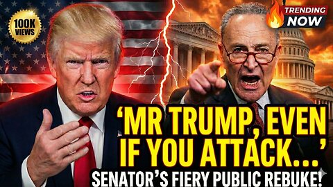 🟢 LIVE NOW: “US Senator FIRES BACK: ‘Mr. Trump, Even If You Attack…’ – Explosive Public Showdown Shocks Washington!”