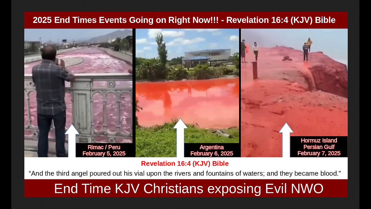 2025 End Times Events Going on Right Now!!! - Revelation 16:4 (KJV) Bible