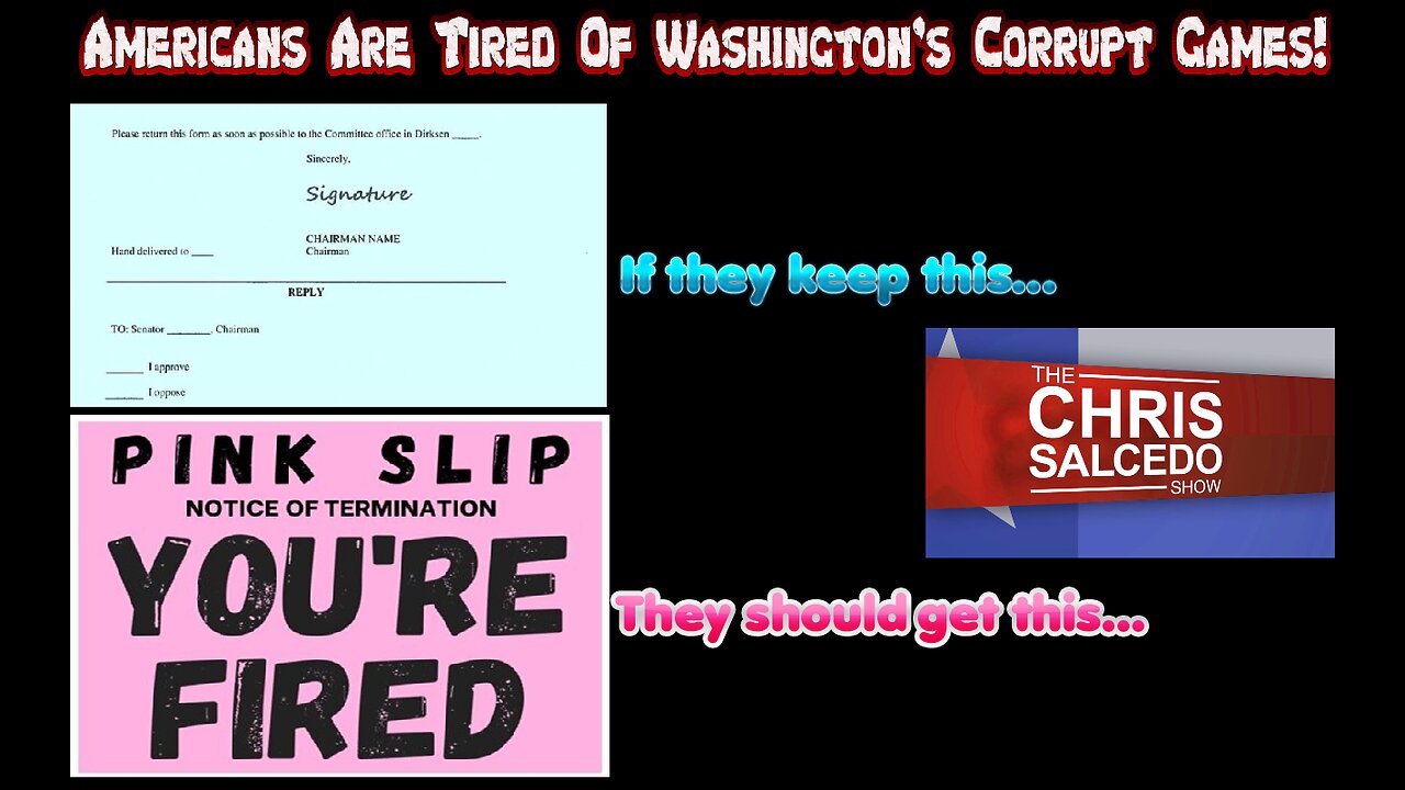 America Voted For Change Not D.C. Games!