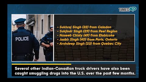 Indian Truck Drivers Caught Smuggling Drugs In The U.S.