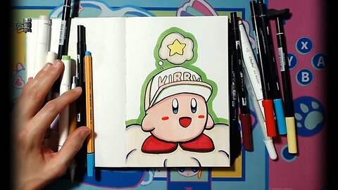 Easy Kirby #Drawing from Sketch to Full Color! 🌠🌟⭐