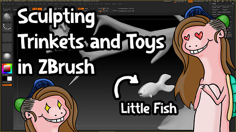 Sculpting Trinkets and Toys in ZBrush - Little Fish!