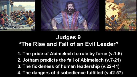 Judges 9“The Rise and Fall of an Evil Leader” - Calvary Chapel Fergus Falls