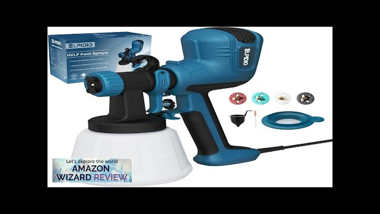 Paint Sprayer 700W HVLP Electric Spray Paint Gun with Cleaning & Blowing Review