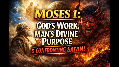 Moses 1: God's Work, Man's Divine Purpose & Confronting Satan!
