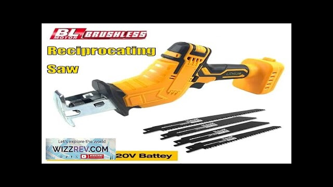 Cordless Reciprocating Saw For Dewalt 18V 20V Battery Electric Cutting Saber Saw Review