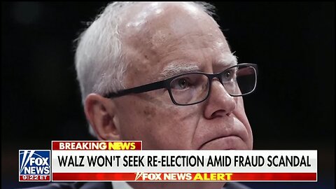 Gov Tim Walz WILL NOT Seek Re-election After Minnesota Somali Fraud Scandal