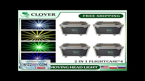 0 Tax 4Pcs Flightcases For Beam 260w 9R Sharpy Beam 10R Moving Review