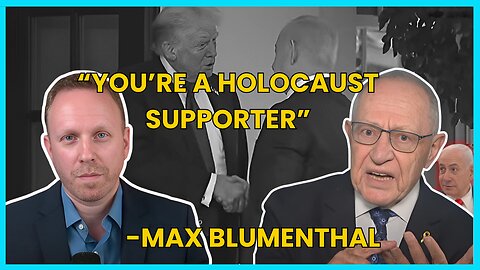 Blumenthal ANNIHILATES Dershowitz on Israel-Gaza