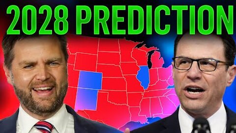 My New 2028 Election Map Prediction (Vance vs Shapiro)