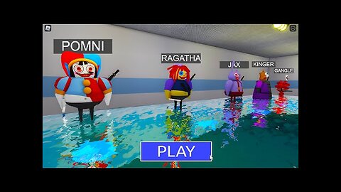 I BECOME EVERYONE in WATER BARRY'S PRISON RUN! ALL DIGITAL CIRCUS MORPHS