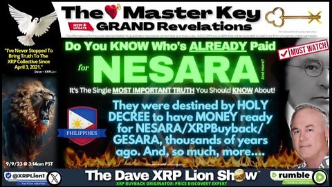 New Dave XRPLion: Life's Are Saved! ASIAN Elder’s Wealth Saves Humanity!