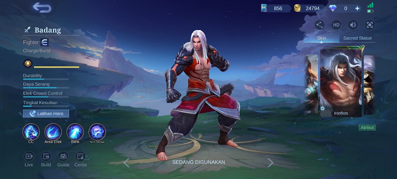 Mobile Legends - Badang the Fightet Hero , Savage in the Land of Down