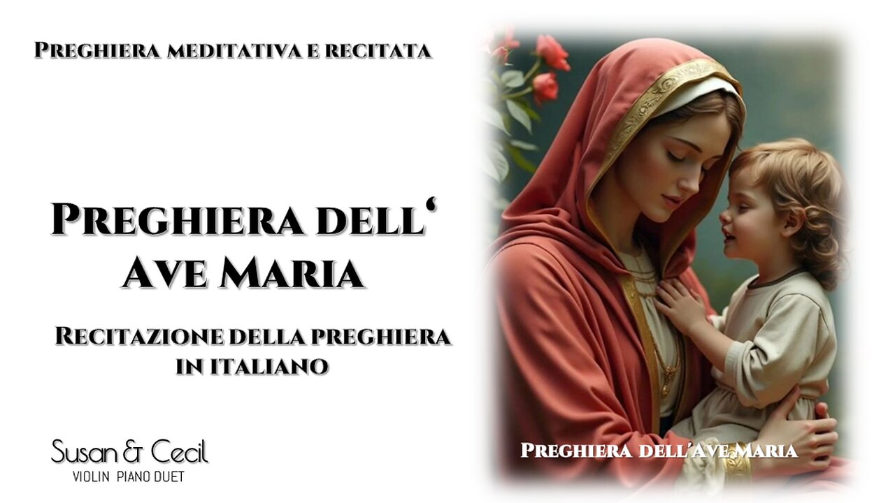 🙏 [Prayer] Preghiera dell'Ave Maria (Italiano) | Italian Prayer (10x ...