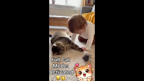 When Your Baby Goes Full Cat Mode 😭❤️