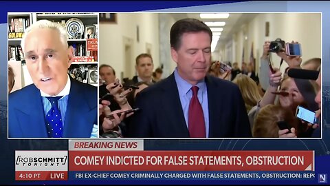 Roger Stone, James Comey Charged with Exact Same Crimes. Why No FBI Raid or Gag on Comey? | NEWSMAX
