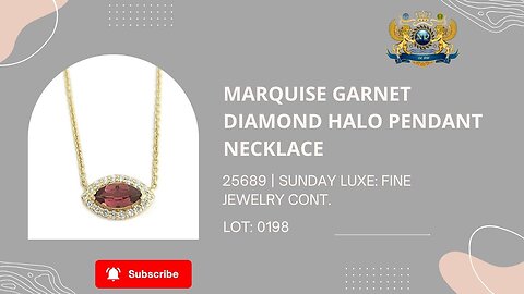MARQUISE GARNET DIAMOND NECKLACE