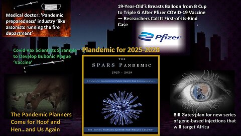 19 yr old breasts balloon from covid vax, SPARS Pandemic 2025-2028 & More