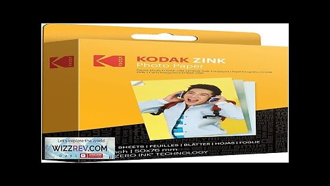 Zink KODAK 2"x3" Premium Photo Paper (50 Sheets) Compatible with KODAK Smile Review