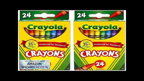 Crayola 24 Count Box of Crayons Non-Toxic Color Coloring School Supplies (2 Review