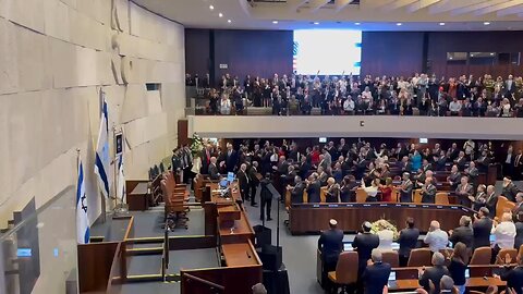 US President Trump receives a standing ovation in Israel's Knesset