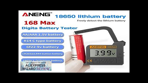 ANENG 168Max Digital Lithium Battery Tester Capacity Universal Test Checkered Load Analyzer Review