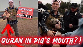 Pigs, Severed Heads & Quran Desecration: Far-Right Crusaders Storm Texas Mosque!