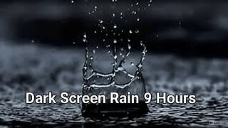🌧💤DARK SCREEN RAIN SLEEP THERAPY 😴 Natural Sound Ultimate Soundscape Stress Relief Study🌧💤