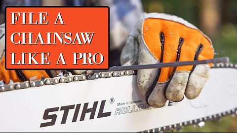 How to file a chainsaw chain like a pro very easily Stihl Husqvarna