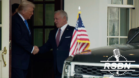 WATCH: The King of Jordan Departs the White House after Meeting with Pres. Trump - 2/11/25