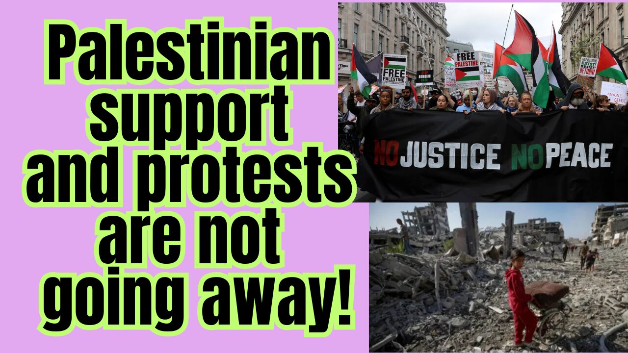 Pro Palestinian marches of support must continue.