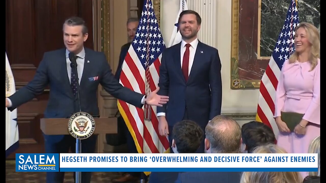 Pete Hegseth Promises To Bring ‘OVERWHELMING and DECISIVE force’ Against America’s Enemies