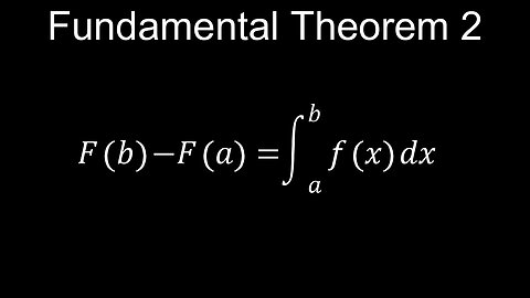 Fundamental Theorem of Calculus, Part 2, Definite Integrals, Basic Proof - Calculus
