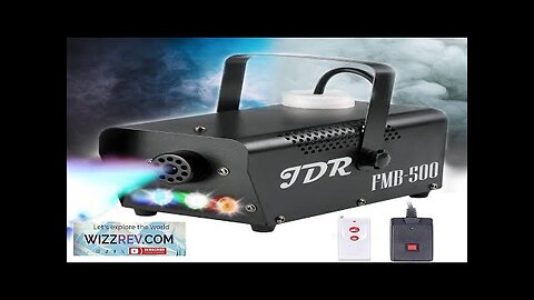 Fog Machine JDR Smoke Machine Controllable LED Light 500W and 2000CFM Fog Review